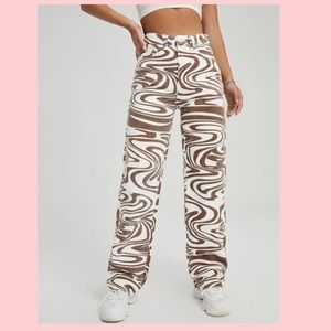 High Waist Illusion / Allover Jean